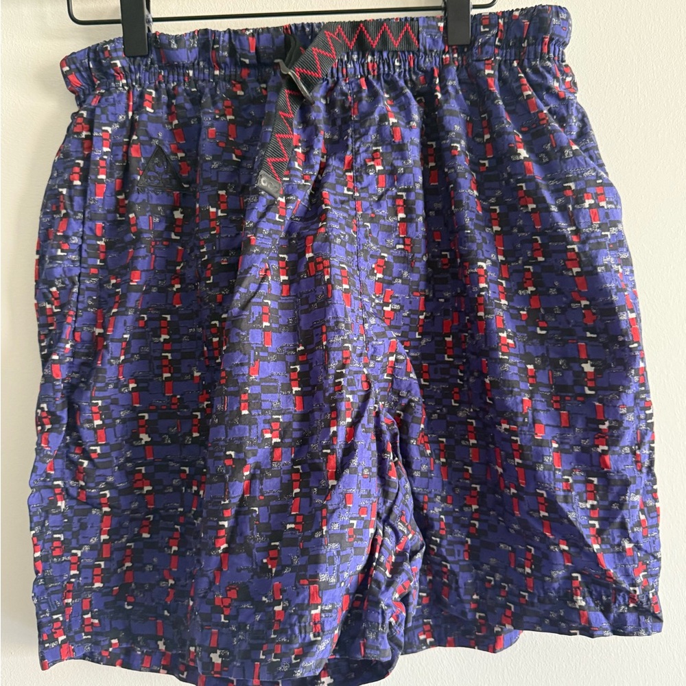 Nike ACG Purple and Red Patterned Shorts